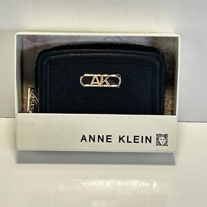 Anne Klein Black AK Small Logo Wallet